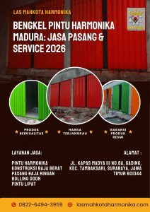 Bengkel Pintu Harmonika Madura: Jasa Pasang & Service 2026