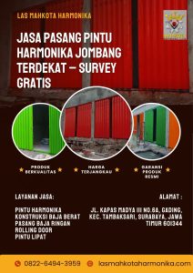 Jasa Pasang Pintu Harmonika Jombang Terdekat – Survey Gratis