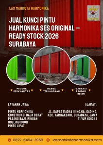 Jual Kunci Pintu Harmonika SES Original – Ready Stock 2026 Surabaya