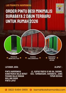 Order Pintu Besi Minimalis Surabaya 2 Daun Terbaru untuk Rumah 2026