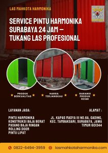 Service Pintu Harmonika Surabaya 24 Jam – Tukang Las Profesional