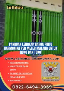 Panduan Lengkap Harga Pintu Harmonika Per Meter Malang untuk Ruko dan Toko