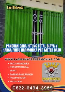 Panduan Cara Hitung Total Biaya & Harga Pintu Harmonika Per Meter Batu