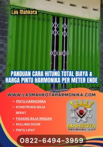 Panduan Cara Hitung Total Biaya & Harga Pintu Harmonika Per Meter Ende