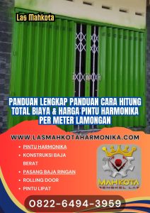 Panduan Cara Hitung Total Biaya & Harga Pintu Harmonika Per Meter Lamongan