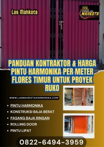 Panduan Kontraktor & Harga Pintu Harmonika Per Meter Flores Timur untuk Proyek Ruko