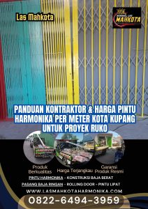 Panduan Kontraktor & Harga Pintu Harmonika Per Meter Kota Kupang untuk Proyek Ruko