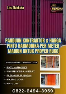 Panduan Kontraktor & Harga Pintu Harmonika Per Meter Madiun untuk Proyek Ruko