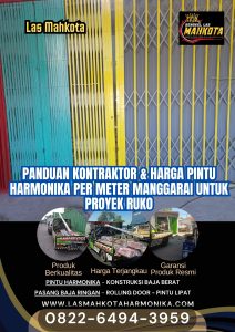 Panduan Kontraktor & Harga Pintu Harmonika Per Meter Manggarai untuk Proyek Ruko