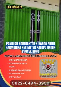 Panduan Kontraktor & Harga Pintu Harmonika Per Meter Palopo untuk Proyek Ruko