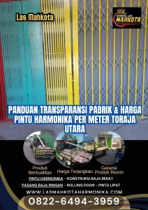 Panduan Transparansi Pabrik & Harga Pintu Harmonika Per Meter Toraja Utara