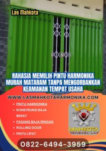 Rahasia Memilih Pintu Harmonika Murah Mataram Tanpa Mengorbankan Keamanan Tempat Usaha