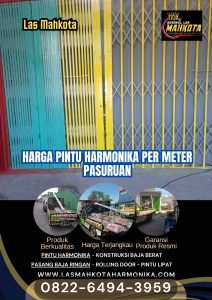 harga pintu harmonika per meter Pasuruan